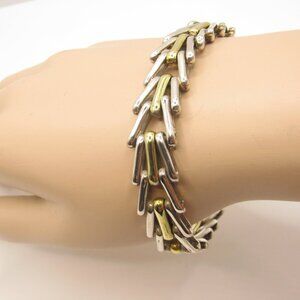 Laton Brass and 925 Silver Bracelet
